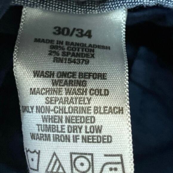 Aeropostale Men's Blue High Rise Skinny Chino Khaki Trousers Pants Size 30/34 - Picture 5 of 5